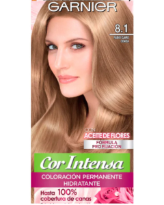 Garnier Coloración Intensa Tinte 8.1 Nutrisse Rubio Claro Ceniza