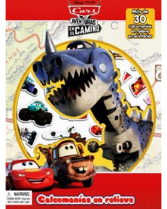 Disney Cars Aventuras en el Camino Calcomanías en Relieve