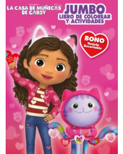 La Casa de Muñecas de Gabby Jumbo Libro de Colorear y Actividades