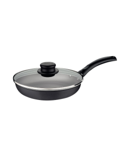 Turim Egg Frying Pan with tempered glass lid 16 cm y 0,5 L / Black / 1 piece