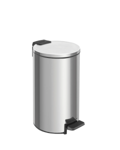 Stainless steel pedal trash bin Loop with a pulished finish and removable internal bucket 5 L 5L / Stainless Steel / 1 piece