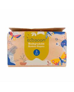 Eco Boom JOY Pañales de Bambú Natural - Small (6-17 lbs / 3-8 kg) 36 unidades