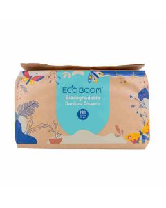 Eco Boom JOY Pañales de Bambú Natural - XSmall (< 10lbs / <4.5 kg) 34 unidades