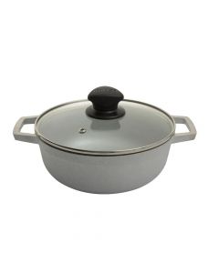 Imusa Paila Con Tapa De Vidrio # 7 De 26 Cm Capacidad De 4.5 Litros