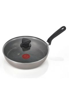 Imusa Sartén con Mango + Tapa de Vidrio 10 cm Capacidad de 0.5 Litros