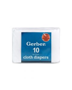 Gerber 10 Pañales de Tela de Ojo de Perdiz Sin Plegar 24'x27'