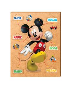 Fuun Creations Juego Didactico Partes del Cuerpo Mickey Mouse