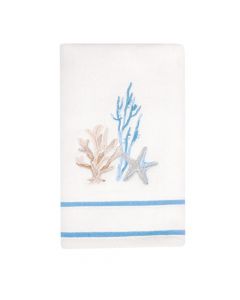 Avanti Toalla de Mano Abstract Coastal White Hand