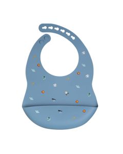 Elinfant Babero de Silicona Ajustable para Bebé