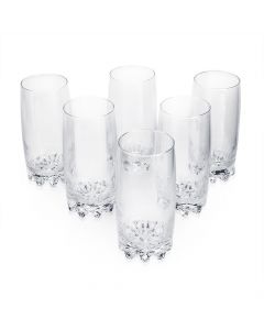 Pasabahce Vasos de Vidrio - 13 Oz Set de 6 Piezas