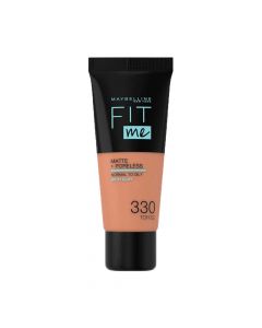 330 Toffee Base de Maquillaje Fit Me Matte & Poreless Foundation Maybelline