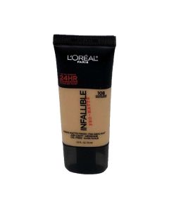108 Caramel Beige Base De Maquillaje Infalible 24hr Pro Matte L’Oréal París