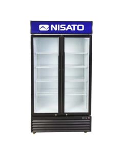 Refrigerador Vitrina Comercial Nisato De 28Cft 792Lts 2 Puertas 8 Parrilla De Alambron No Frost Llave Display Led