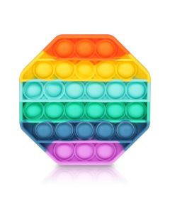 Push Pop Bubble Fidget Sensory Toy Corazón Arcoíris