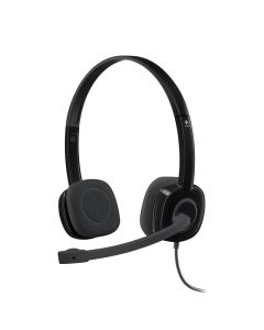 Audí­fonos con Micrófono Logitech H151, Alámbrico Negro
