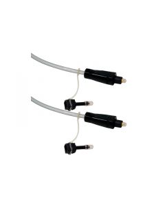 Cable óptico digital de 6 pies con conectores Toslink, negro