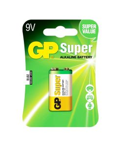 Batería Gp Super Alkaline 9V 10 Un - Verde