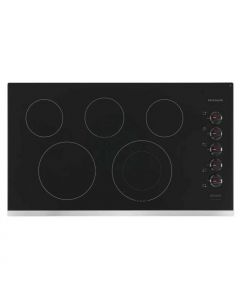 Estufa Empotrable Eléctrica Frigidaire 36'' 5 Quemadores Superficie De Vidrio Cerámico Negro