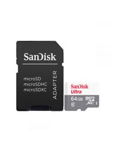 Sandisk 64Gb Ultra 100Mb/S Clase 10 Micro Sd Negro