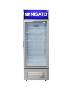 Nisato Refrigerador Vitrina Comercial De | 15 Cu.Ft. | Gris