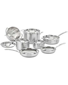 Cuisinart Set De 12Pzas Juego De Ollas En Acero Inox Varios Tama Os