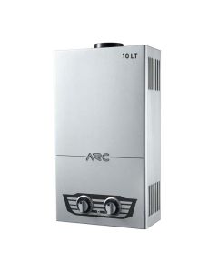 Calentador de Agua a Gas ARC | 20 KW | 10 litros | Indicador de BaterÃ­a | Plateado