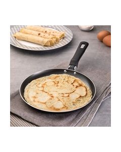 Loreto Aluminum Pancake Mold with Starflon Max Nonstick Coating 22cm 22 cm / Black / 1 piece