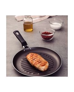 Loreto Aluminum Skillet Grill with Starflon Max Nonstick Coating 22 cm 22 cm / Black / 1 piece