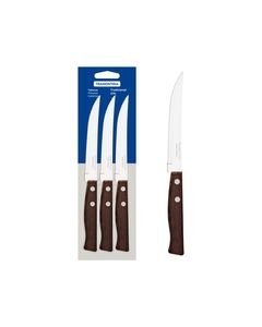 Tradicional 3-Piece set Knives with Natural Wood Handles 3 pieces / Natural wood / set of 3