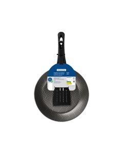 Paris Aluminum Frying Pan with Starflon Max Lead Nonstick Coating with a Nylon Spatula, 24 cm 1,2 L 2 pieces / Black / set of 2