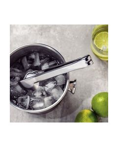 Utility stainless steel ice tongs 18 cm / Stainless Steel / 1 piece
