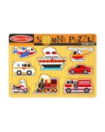 Melissa and Doug Rompecabezas de Sonido de Vehículos 8 Piezas