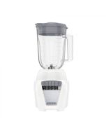 Black and Decker Licuadora Ice Crush | 8 Velocidades + Pulso | Jarra Plástica 1.6l | 700w | Blanca