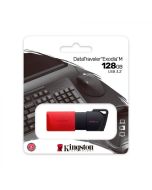 Kingston Memoria Usb Data Traveler Exodia M | 128 Gb | Diseño con Tapa Móvil | Negro/Rojo