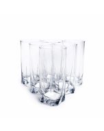 Pasabahce Set de Vasos de Vidrio Luna de 13 oz - 6 Piezas