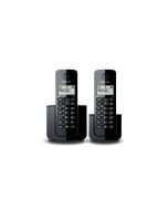 Panasonic | Kit de Telephone | con 2 Auriculares | Dect Llamada Conferencia Intercom | Caller Id | Memora de 50 Flash | Bloqueo de Teclado | Negro