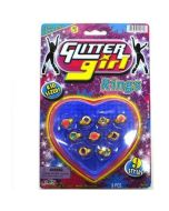  Ja-Ru Set de Anillos Glitter Girl 9 Piezas