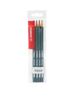 Stabilo Set de Lápiz de Dibujo Othello 2b-4b-6b-8b 4 Piezas - Modelo: S282-4-Osc