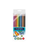Studmark Lápices de Colores Hexagonales - 12 Piezas - Modelo: St03463