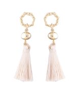 Andante Aretes para Dama - Beige - Modelo: 78532E