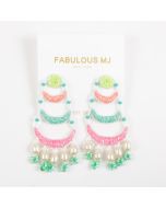 Fabulous Aretes Grande para Dama - Chaquira - Modelo: PE0183