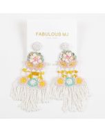 Fabulous Aretes Grande para Dama - Chaquira - Modelo: PE0204