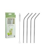 Genérica Set de Carrizos de Metal para Coctel - 5 Piezas