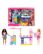  Barbie Beach Boardwalk Playset With Barbie