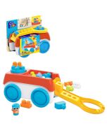 Mattel Mega Bloks Toy Block Spinning Wagon With 1 Figure - 20 piezas