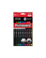Primavera Marcadores de Colores Punta Fina 10 Piezas - Modelo: 1093