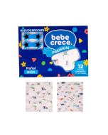 Bebe Crece Pañal Estampado Niño 12 piezas