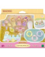  Sylvanian Families la Hora del Baño de los Trillizos