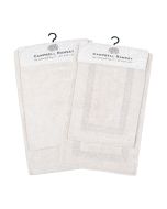 Arkwright Home Set de Alfombras para Baño - 2 Piezas - Modelo: CR-2PCSET-WH