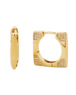 Kw Argollas para Dama - Gold - Modelo: SJE310528